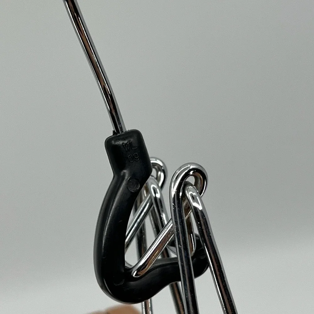 Wood Hangers SET of 7 Brown Felt Lined Clamp Style Pants Skirt Closet Storage
